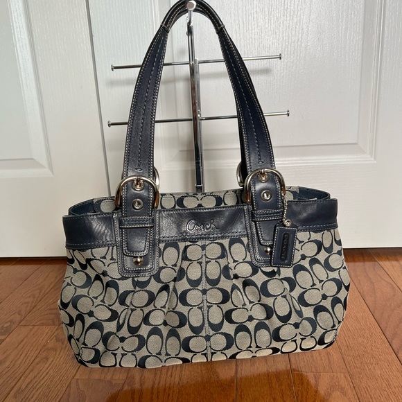 Coach shoulder bag navy - Picture 1 of 9